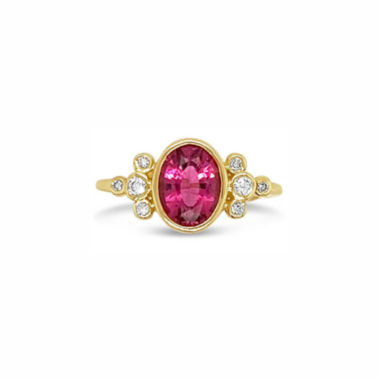 Candy Pink Tourmaline Ring