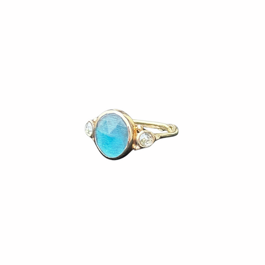 Santorini Blue Topaz Ring