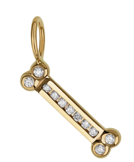 Heather Moore Diamond Dog Bone Charm