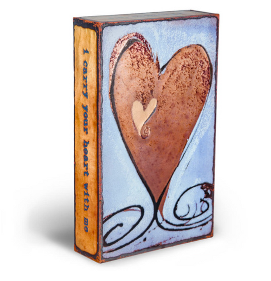 "I Carry Your Heart" Copper Tile