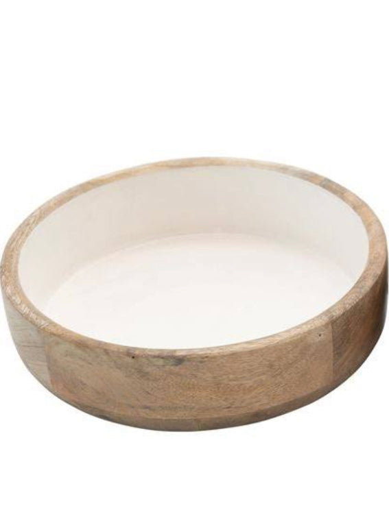 Wood/Enamel Bowl