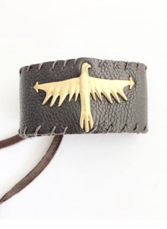 Thunderbird Leather Bracelet