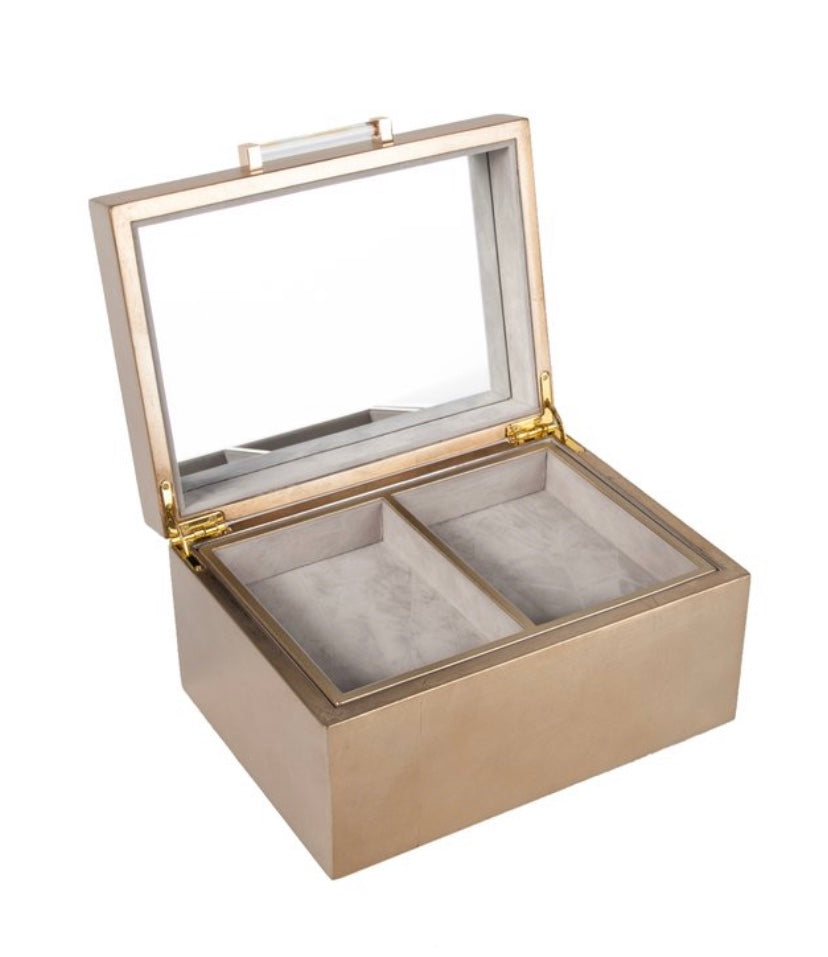 Gold Metallic Jewelry Box