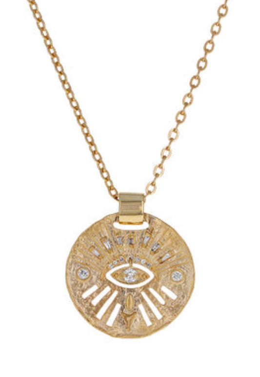 Celine Daoust Diamond Evil Eye Necklace