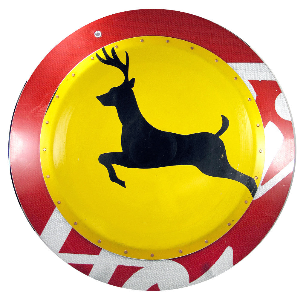 boris bally sale, boris bally art, boris bally deer crossing, deer crossing sign, street signs, street sign art, recycled art, upcycled art, traffic signs, traffic sign art, , sedoni gallery boris bally