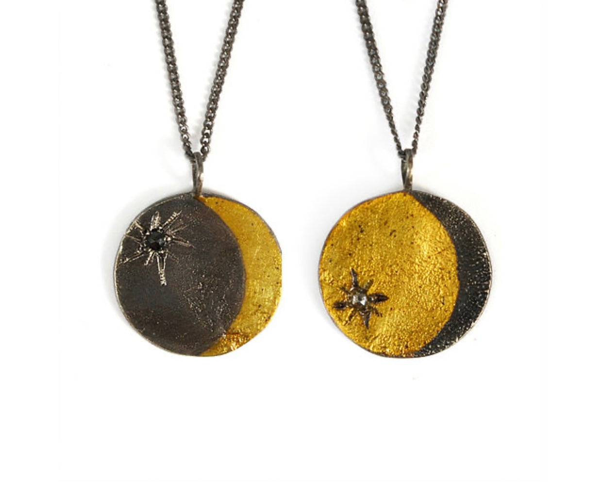 Lunar Double Sided Coin Necklace