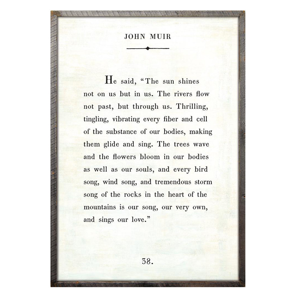 John Muir Quote Art